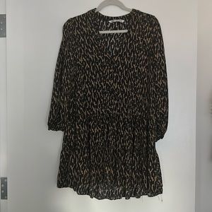 Zara Leopard dress. Small